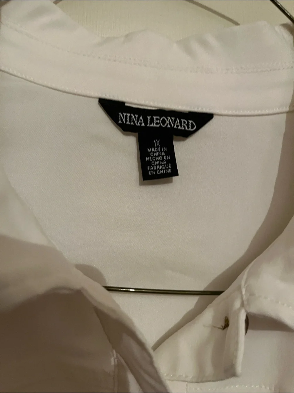 Nina Leonard Women's White Embroidered Button-Front Jacket - Picture 3 of 5